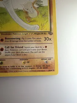 Marowak 39/64 - Uncommon - WoTC Vintage Jungle Set Pokemon Card LP - Image 5