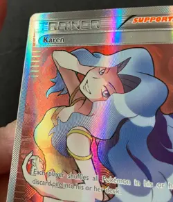 Karen XY177a XY Alternate FULL ART PROMO HOLO Premium Trainer Pokemon Card NM - Image 5