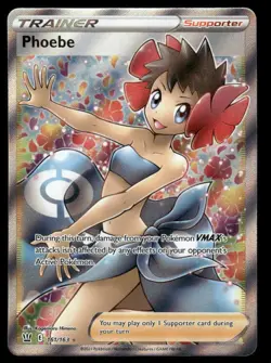 Pokemon Cards Phoebe 161/163 Battle Styles Ultra Rare NM *1 - Image 1