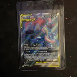 Pokemon TCG Greninja & Zoroark GX Holofoil Ultra Rare Full Art Unbroken Bonds NM - Image 1