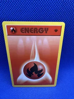 Fire Energy 1999 Pokemon TCG Base Set 1st Edition Shadowless #98/102 - NM - Image 1
