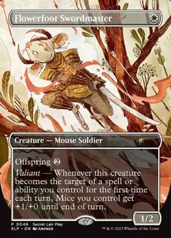 Flowerfoot Swordmaster - Extended Art Promo Secret Lair Promos NM MTG - Image 1