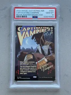 PSA 10 ~ Captivating Vampire #484 Movie Poster Showcase MTG Innistrad Remastered - Image 1