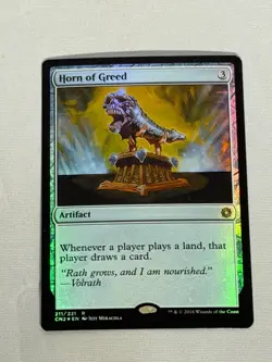 MTG FOIL Horn of Greed Conspiracy: Take the Crown Magic the Gathering - Image 1