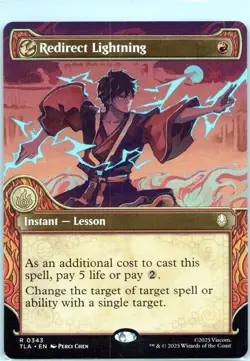 Redirect Lightning 0343 Zuko Avatar The Last Airbender MTG TLA Rare Lesson NM - Image 1