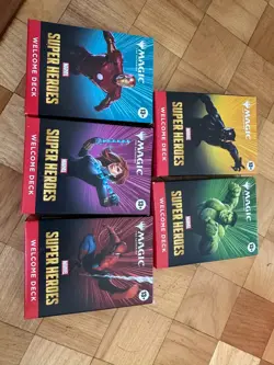 MTG Magic the Gathering MARVEL SUPER HEROES Welcome Decks SET OF 5 NEW - Image 1