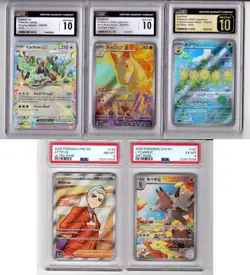 5 CERTIFIED PSA & CGC 10s & MORE, GEMS, pristine, ECT POKEMON GRADED PSA CGC LOT - Image 1