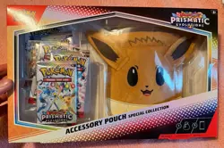 Pokemon Prismatic Evolutions Accessory Pouch Special Collection Box New Sealed - Image 1