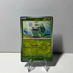 Pokemon TCG: Bulbasaur 001/165 Reverse Holo - Scarlet & Violet 151 - Image 1