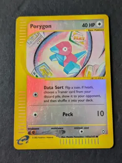 Porygon 103a/147 Reverse Holo Foil 2002 WOTC Pokemon Aquapolis - Image 1