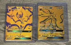 Pokemon TCG Lunala GX SM103a & Solgaleo GX SM104a Hidden Fates Promos - Image 1