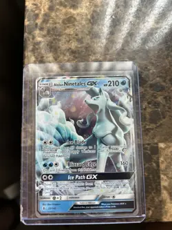 Pokemon Alolan Ninetales GX 22/145 Sun & Moon Guardians Rising Holo Ultra Rare … - Image 1