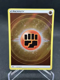 POKEMON FIGHTING ENERGY 157/159 FULL ART TEXTURE CROWN ZENITH NM CARD - Image 1