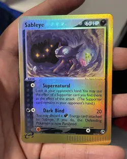 Nintendo Pokemon TCG Sableye 10/100 EX Sandstorm Reverse Holo 2003 60 HP - Image 1