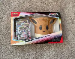 Pokemon SV Prismatic Evolutions Accessory Pouch Special Collection Eevee New TCG - Image 1
