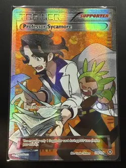 Professor Sycamore 114/114 Pokemon TCG Ultra Rare XY Steam Siege NM - Image 1