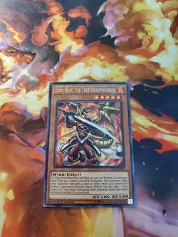 Yugioh - Ignis Heat, the True Dracowarrior FIGA-EN053 NM 1st ed Secret Rare - Image 1