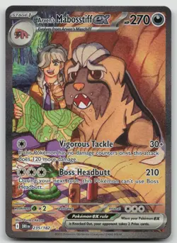 Pokemon Arven's Mabosstiff ex Holo SIR SV10: Destined Rivals 235/182 - Image 1
