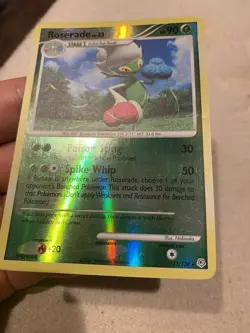 Pokemon TCG Roserade Diamond & Pearl 13/130 Reverse Holo Holo Rare - Image 3
