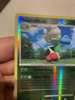 Pokemon TCG Roserade Diamond & Pearl 13/130 Reverse Holo Holo Rare - Image 4