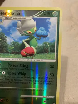 Pokemon TCG Roserade Diamond & Pearl 13/130 Reverse Holo Holo Rare - Image 5