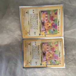 Pikachu Promo #24 Pokemon Black Star Promos 2001 English Regular lot of 2 - Image 1