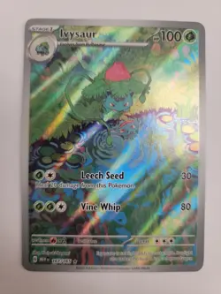 Pokemon TCG Ivysaur 167/165 Scarlet & Violet 151 Illustration Rare - Image 1