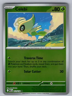 Celebi 012/132 Uncommon Mega Evolution Reverse Holo Near Mint - Image 1
