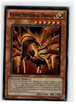 Yu-Gi-Oh! Prime Material Dragon Common SDDC-EN011 Moderately Played Unlimited - Image 1