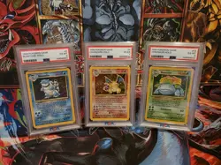 Sequential PSA 4/6 Blastoise Charizard Venusaur Holo Base Set Pokemon 1999 - Image 1