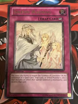 Yugioh Solemn Warning DREV - EN077 1st Edition Ultimate Rare Near Mint - Image 1