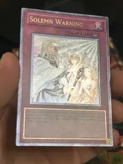 Yugioh Solemn Warning DREV - EN077 1st Edition Ultimate Rare Near Mint - Image 4