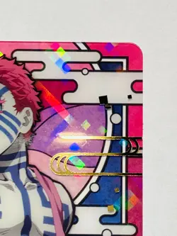 Akaza Demon Slayer Stained glass card Kimetsu Vrey Rare From Japan BANDAI F/S - Image 3