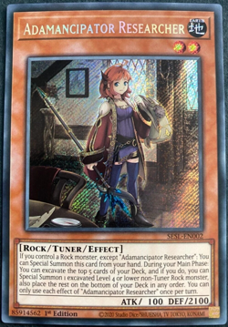 Adamancipator Researcher - SESL-EN002 Secret Rare 1st Edition YuGiOh TCG Card - Image 1