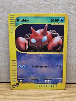 Krabby 115/165 Expedition Reverse Holo Pokemon Card TCG - Image 1