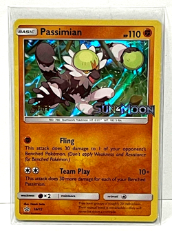 Pokemon Sun & Moon Passimian "STAFF" Gold Foil Stamp Prerelease Promo Card Nice - Image 1