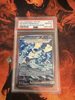 Wellspring Mask Ogerpon #213 EX Holo Card Pokemon TCG Twilight Masquerade PSA 10 - Image 1