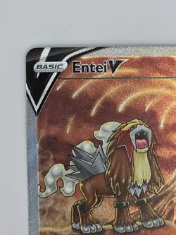 Pokemon Entei v Holo Ultra Rare TCG Card Crown Zenith Galarian Gallery GG36/GG70 - Image 3