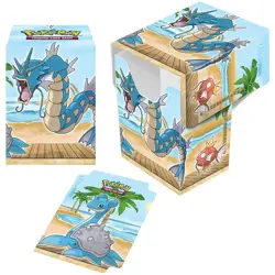 Pokemon Card Supplies -Ultra Pro Deck Box -SEASIDE (Gyarados, Magikarp & Lapras) - Image 1