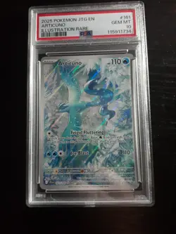 Pokemon TCG Articuno Journey Together Illustration Rare Card 161/159 PSA 10 - Image 1