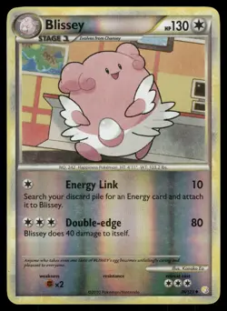 Blissey 36/123 Uncommon HeartGold & SoulSilver Pokemon Reverse Holo MP - Image 1