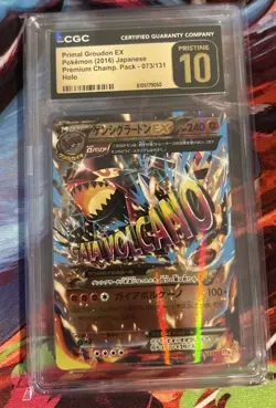 Pokemon Primal Groudon Ex Japanese CGC PRISTINE 10 - Image 1