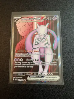 Team Rocket's Mewtwo ex - 213/182 - Destined Rivals (Pokemon) - Image 3