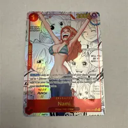 Namco One Piece CCG Nami Manga OP01-016 Rare Character Holo Foil English - Image 1