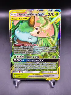 Mint/NM - Venusaur & Snivy GX - 1/236 - Cosmic Eclipse - Pokemon Card - Image 1