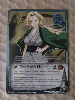 The Fifth Hokage N372 Super Rare 1st Edition Card Naruto CCG Bandai Card Game - Image 1