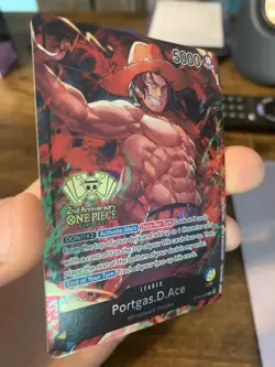 Portgas.D.Ace (2nd Anniversary Tournament) ST13-002 One Piece Promotion Card - Image 3