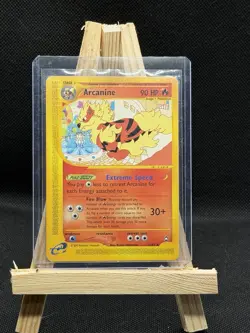 Arcanine Non-holo Rare #002/147 Aquapolis Pokemon Card LP Vintage - Image 1