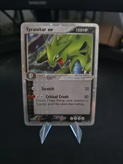 Pokemon TCG Tyranitar EX Pop Series 1 Holo Ultra Rare Card #17/17 - Image 1