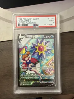 Starmie V 2022 Pokemon Astral Radiance Full Art Card - #TG13 - PSA 9 Mint - Image 1